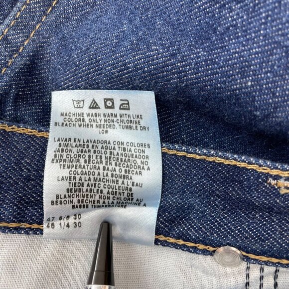 Wrangler Rugged Wear Classic Fit Bootcut Denim Dark Blue Mens 46x30 New - Picture 10 of 12